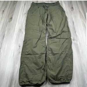 Lululemon Dance Studio Lined Pants Olive Green Women Size 8 (31” Inseam”)